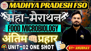 MP FSO Food Microbiology One Shot Class | Complete Food Microbiology in Hindi | MP FSO Marathon.