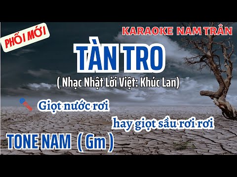 Karaoke Tàn Tro Tone Nam | Nam Trân