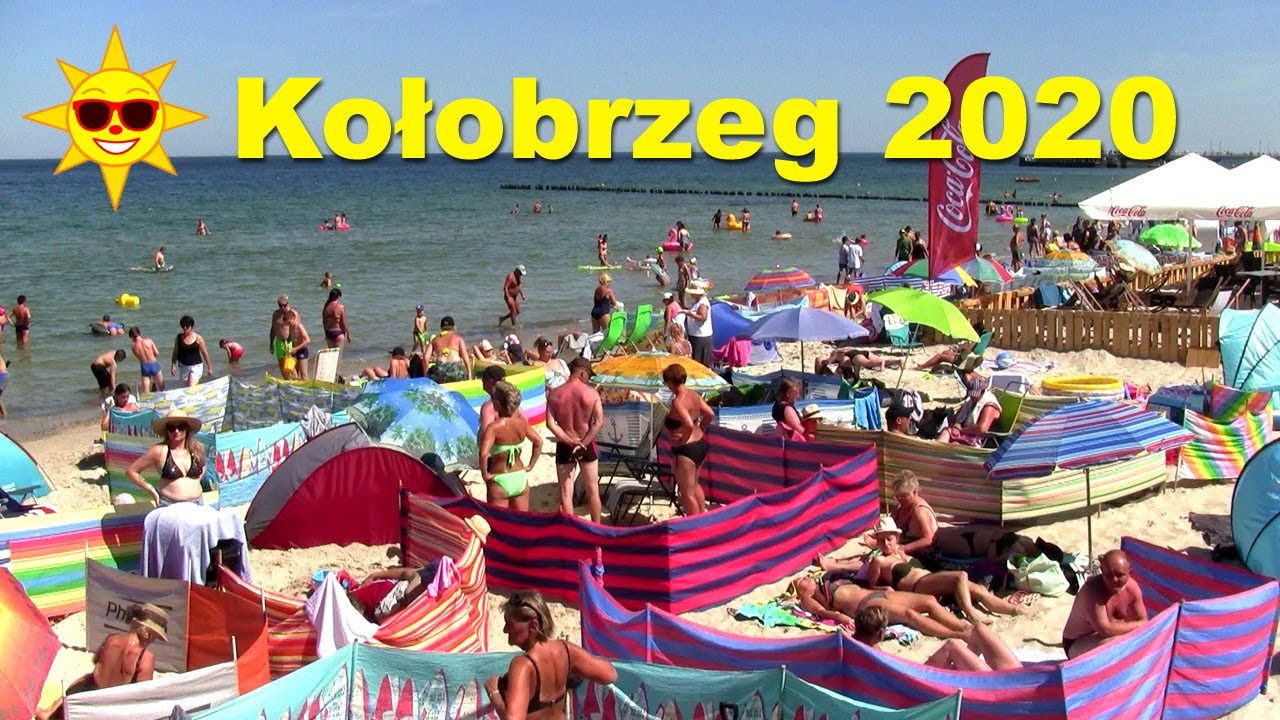 Kolobrzeg Plaza 2020 Slonce Ludzie I Parawany Youtube