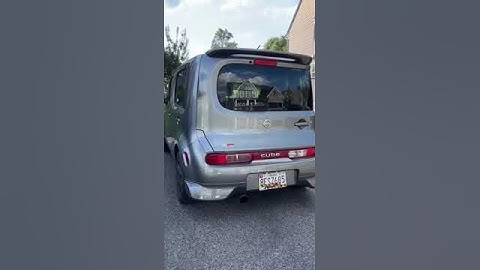 Modified Nissan Cube J2 Catback exhaust sound 📦⏪️  #nissancube #nissan #exhaust #car