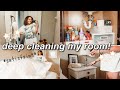 DEEP CLEANING MY ROOM + BATHROOM 2021 | *organizing & decluttering*