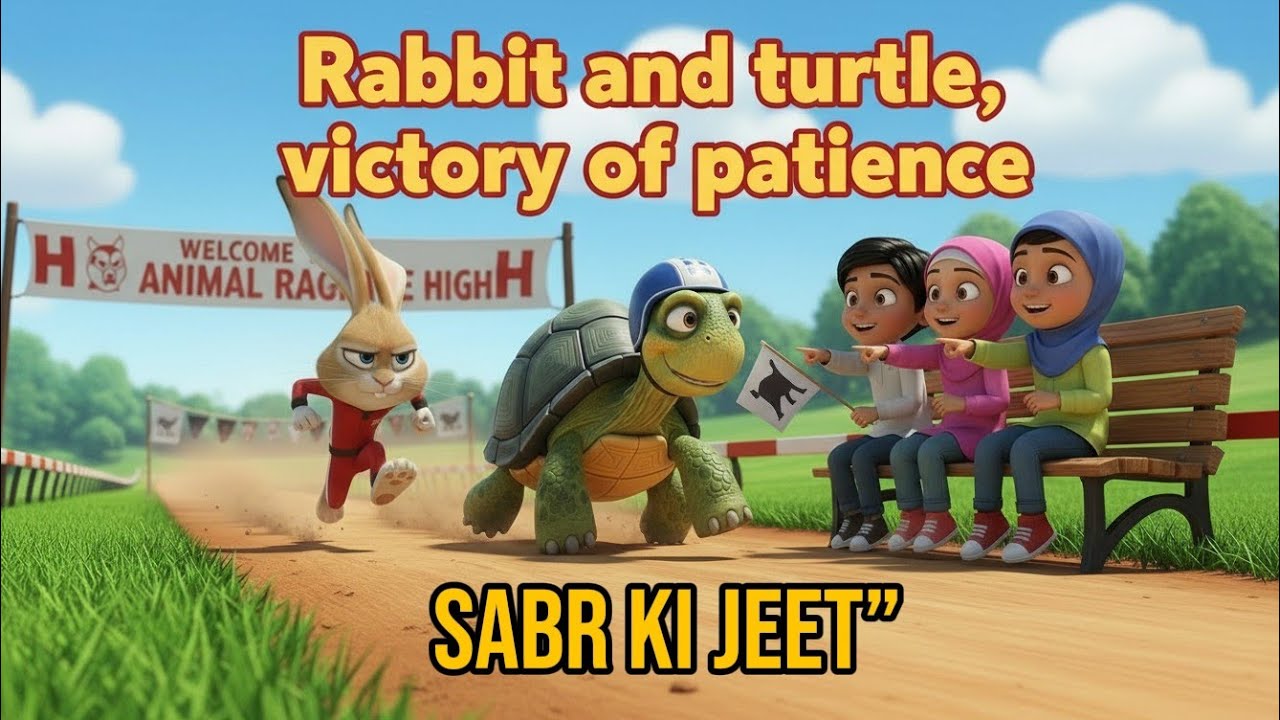 Khargosh aur Kachua 🐰🐢 | Sabr Ki Jeet | Islamic 3D Cartoon Kids Story