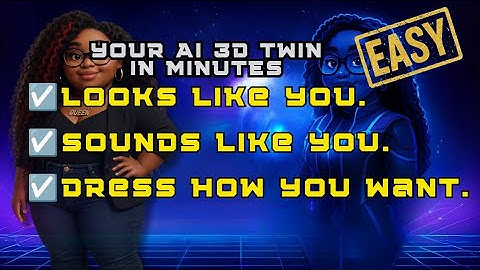 Create Your  3D AI Avatar Twin That Looks & Talks Like You & Change Their Clothes! 🤯 👀