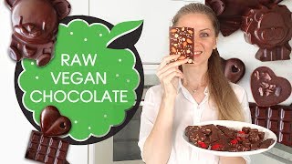3ingredient Raw Vegan Chocolate | Stepbystep Recipe