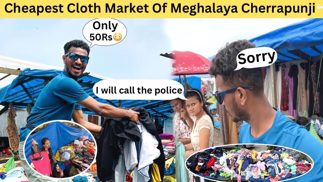 Biggest Second Hand Underground Khasi Market Of MEGHALAYA SHILLONG | Buy Anything In Only 50 Rs😳