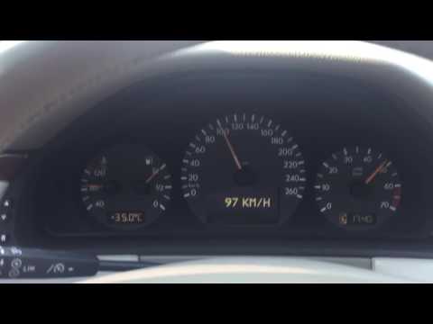 Mercedes 2001 W210 E320 V6  0 - 200KM Hız testi (Speed test)