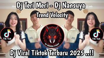 DJ TERI MERI - DJ NANSUYA TREND VELOCITY TIKTOK TERBARU YANG KALIAN CARI !! 