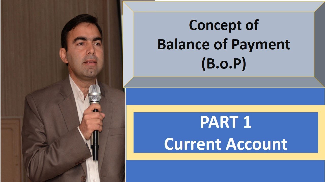 Balance of Payment Part 1 || Types of Accounts of Balance of Payment || Current Account ||