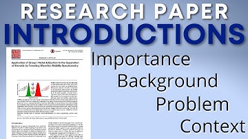 How to Write a Research Paper Introduction for Publication with my Published Introduction Example