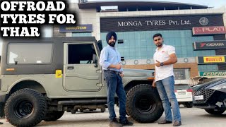 Modified Thar With Offroad Tyres, 32 Inch, MT Tyres, Best Variety, Monga Tyres Punjab