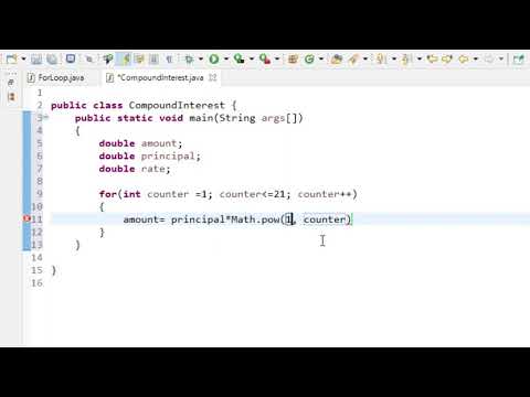 Java Programming - 23 - Compound Interest Calculator
