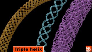 Triple Helix . Houdini Sidefx With Karma Render