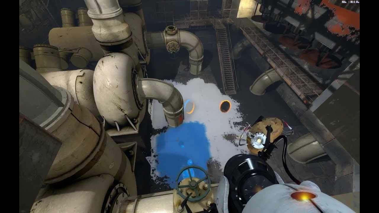 Portal 2 Walkthrough Chapter 7 Pump Station Gamma Introducing Conversion Gel in 1080p HD portal-2-walkthrough-chapter-7-pump-station-gamma-introducing-conversion-gel-in-1080p-hd