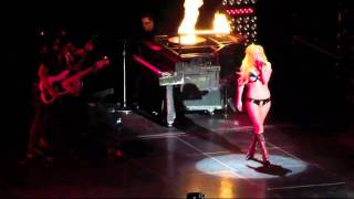 Lady Gaga Falls On Stage While Performing In Houston Texas