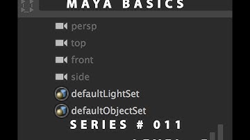 Basics Series 011 Deleting Default Camera  Maya 2016