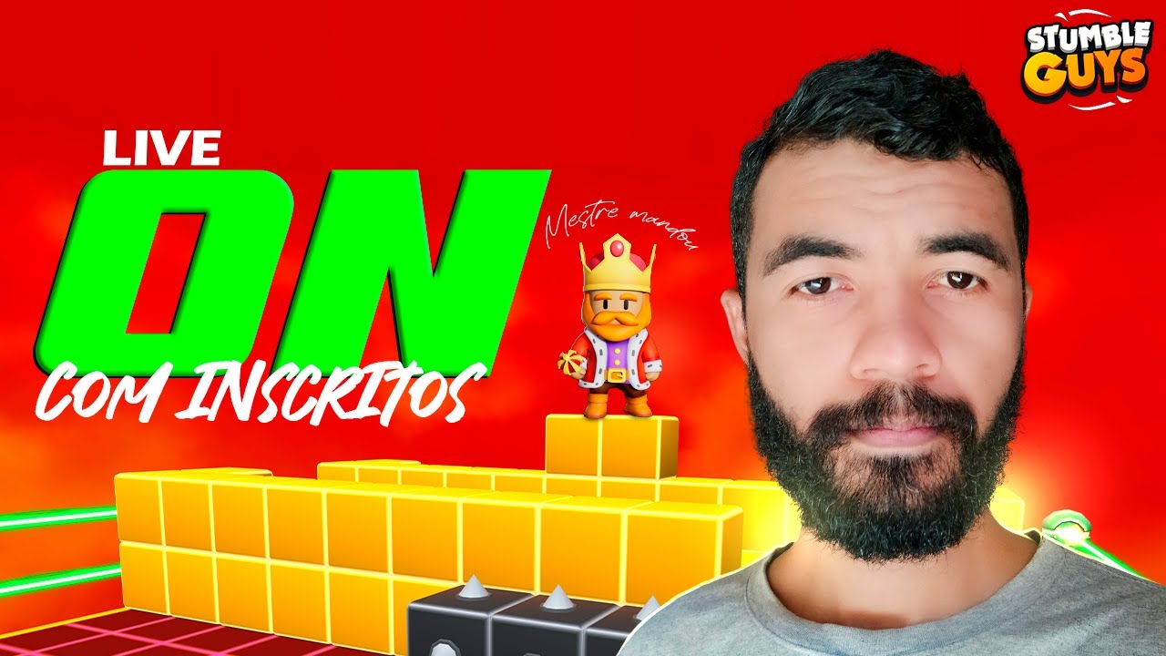 Block dash LENDÁRIO⚠️Portugues Brasil⚠️Live de Stumble guys ao vivo Jogando  com os inscritos 