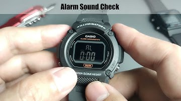 Casio W219H Tips LCD Check Alarm Sound