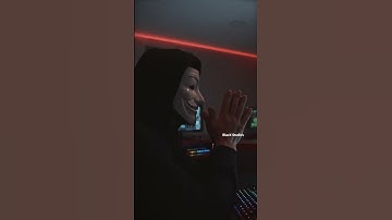 Person in Guy Fawkes Mask Using Computer #hacker #hacking #tech #blacxstudios #blacx #tech