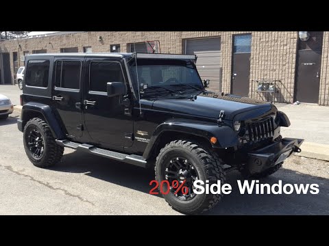 Jeep Wrangler Tinting Time! Step by Step. - YouTube