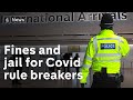 Fines and jail sentences for Covid travel rule breakers