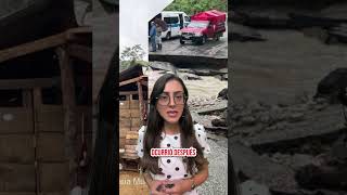 🌧️ Lluvias provocan deslaves y bloqueos en la zona norte de Chiapas.