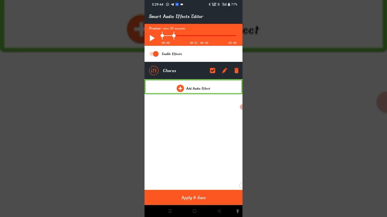 how to useSmart Audio Effects Editor with TalkBack for blind user