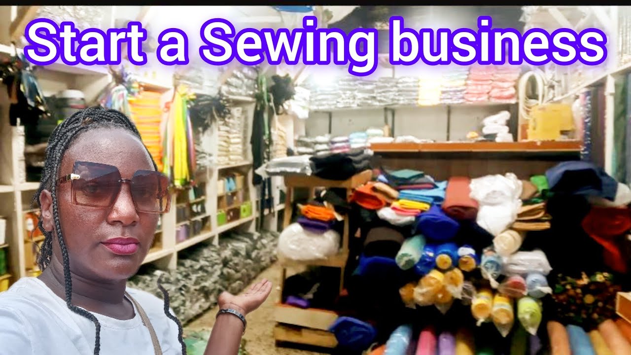 The cost of sewing materials in a Ugandan market. How much things cost