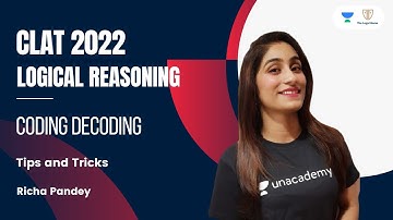 Coding Decoding l Tips and Tricks l Logical Reasoning l CLAT 2022 l The Legal Game l Richa Pandey