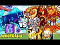 New Dynamon Wolfkahu VS All Fire Legendaries 👑 Battle 🤩🔥 In Dynamons World | Dynamons World 🔥
