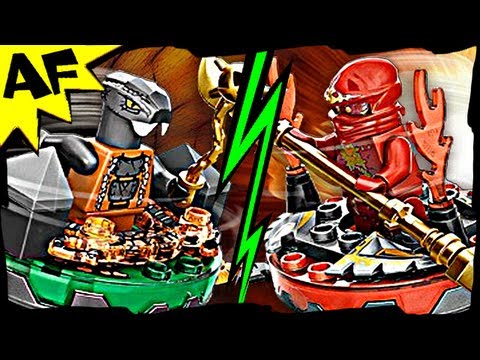 NRG KAI vs CHOKUN - Lego Ninjago Weapon Pack Spinjitzu Battle & Animated Review 9591