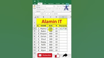 Percentage bangla excel #shorts #excel #tips& #exceltricks #excelshortcuts #tips bd