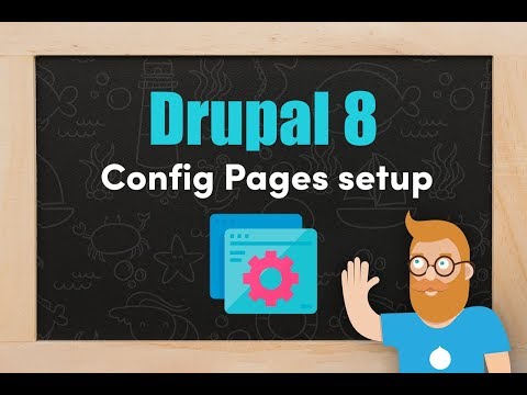 Installing and setting up the Config Pages module in Drupal 8