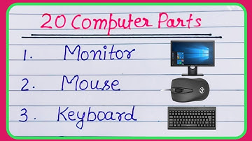 Computer parts name || 20 parts of computer ||computer parts name in English ||