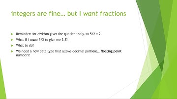 DataTypes & Floats in Processing