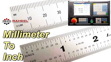 How to convert CNC Program Millimeters to inches in 990MDc or 990TDc Controller