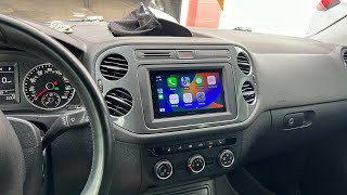 VW Tiguan Apple CarPlay install. Step by step w/ harness needed!