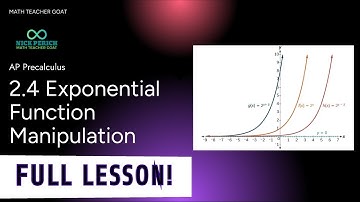 AP Precalculus 2.4 Exponential Function Manipulation FULL LESSON and NOTES