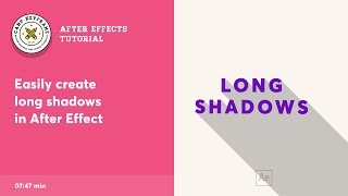 After Effects Tutorial - How to Create Long Shadows