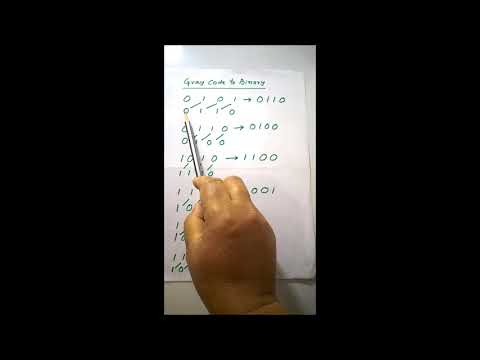 Conversion of Gray Code to Binary and preparation of Truth Table