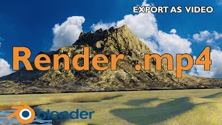 Export to video format in blender #video