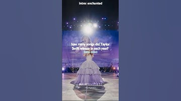 how many songs did TS release in each year #taylorswift #shorts #erastour #viralshort #fyp #swifties