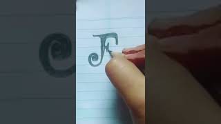How to Write Letter F in Tattoo Font ✍️🔥 #shorts #viral #youtubeshorts #shortvideo #art #calligraphy