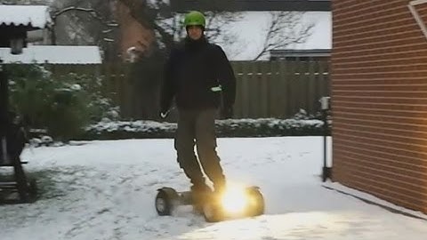 4WD eMTB Electric Mountainboard Snow Ride - MBS Pro 90 - VESC - NTM5060 - 12s