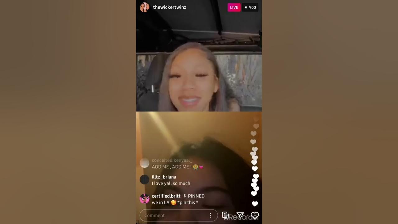 The Wicker twins on live YouTube