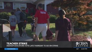 Teachers Vote To Strike In Dedham