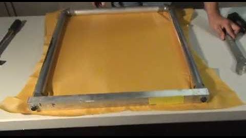 Pt. 2 - Manually Stretch an MZX 18 x 20 ID Frame - Instructional.