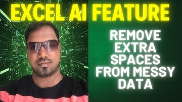 How to remove extra spaces from messy sales data using formula in excel - AI driven excel formula
