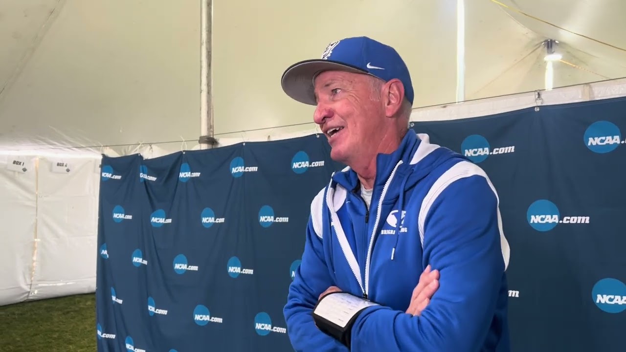 Ed Eyestone talks after leading BYU to 2024 NCAA Cross Country title