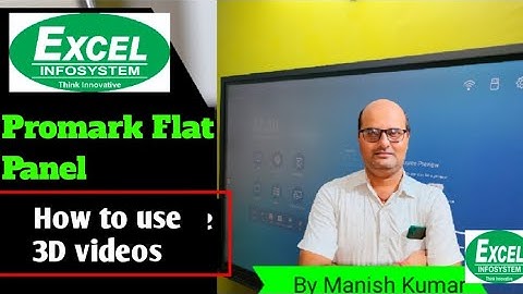 Promark interactive flat panel short demo, how to use 3D in interactive flat panel