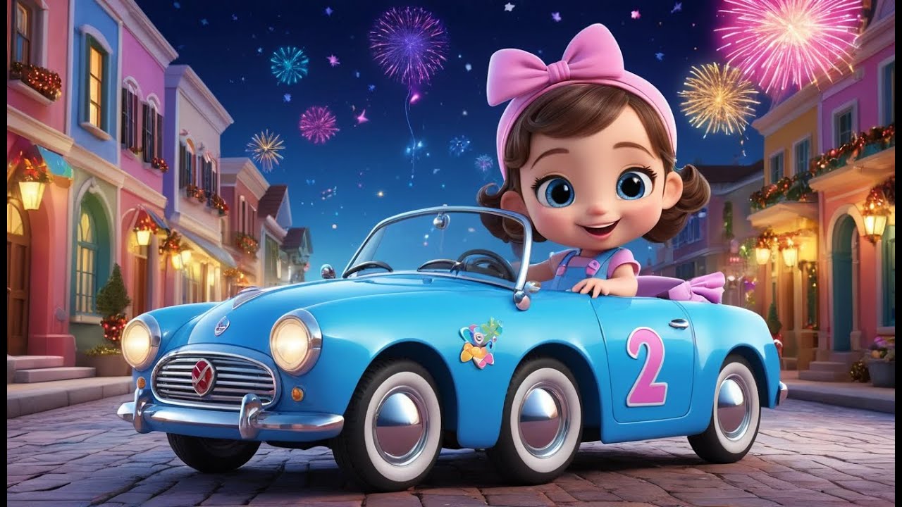 Magic Car New Year Countdown | Fun Nursery Rhyme for Kids | Baby Learning Song